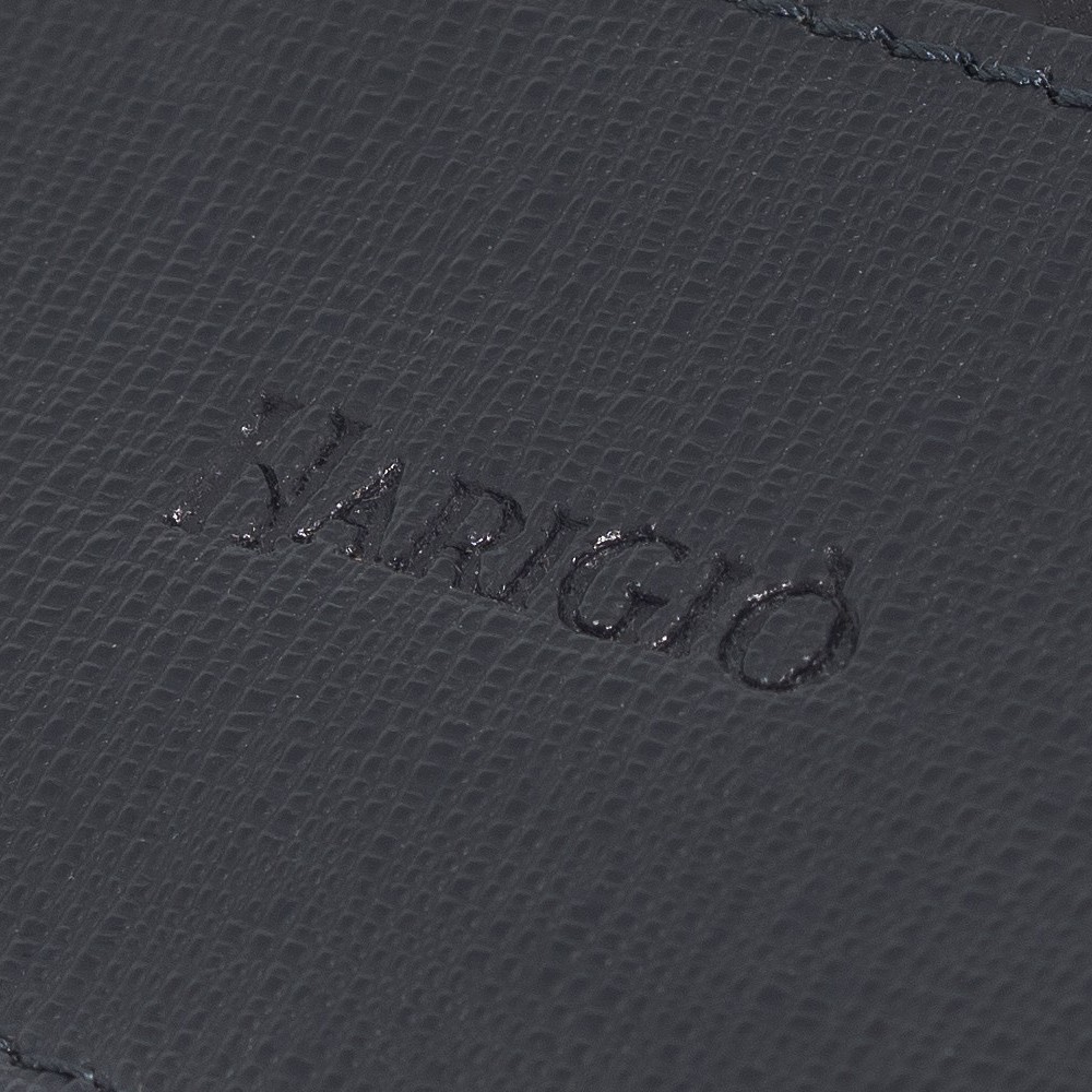 Portacarte di credito unisex vera pelle, portadocumenti tascabile blu